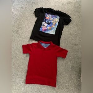 TWO FOR ONE! Kid’s Medium Kirby T-Shirt and Chaps Polo